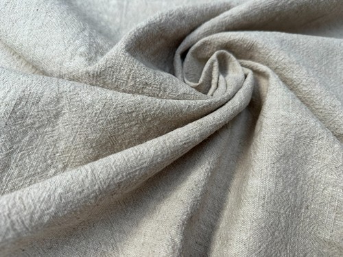 Stone washed linen fabric - stone,