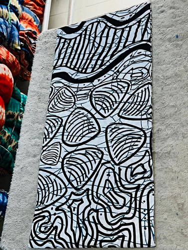 6yard white black geometric - 6yard, white/black