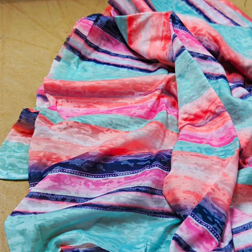 Striped polyester fabric - striped, fabric,