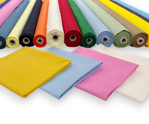 Plain poly cotton fabric - cotton,