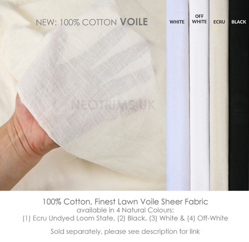 Cotton voile fabric - cotton,