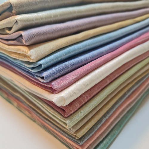 Raw silk faux dupion - raw, fabric