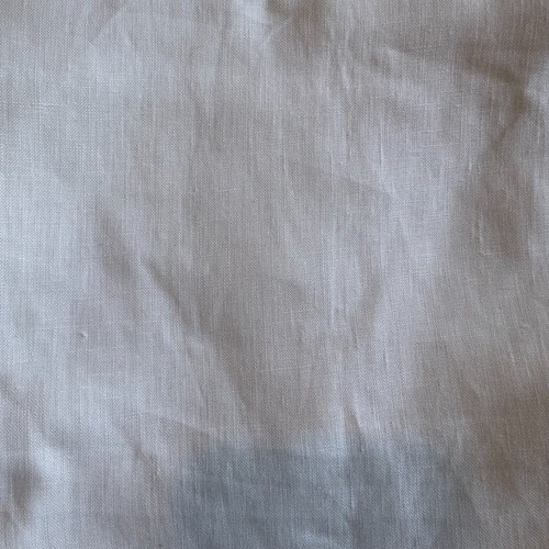 White 100 flax linen fabric - linen,