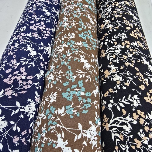 Viscose challis fabric - challis, ditsy
