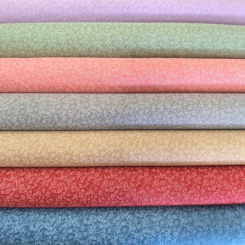Paisley polycotton dressmaking - polycotton,
