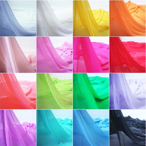 Sheer poly crepe - sheer, chiffon