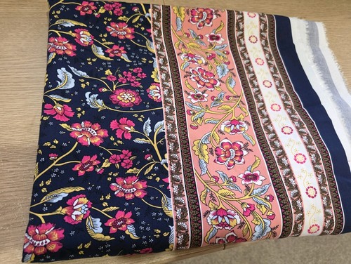 Yards navy printed linen - navy,