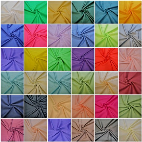 Plain polycotton fabric - fabric, 60