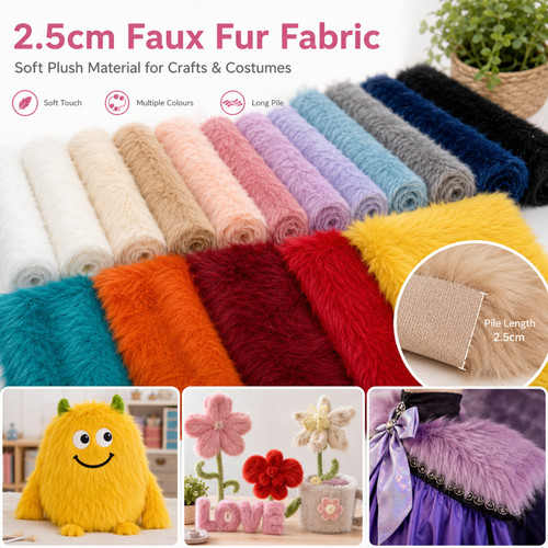 Fur fabric long pile plush - fabric,