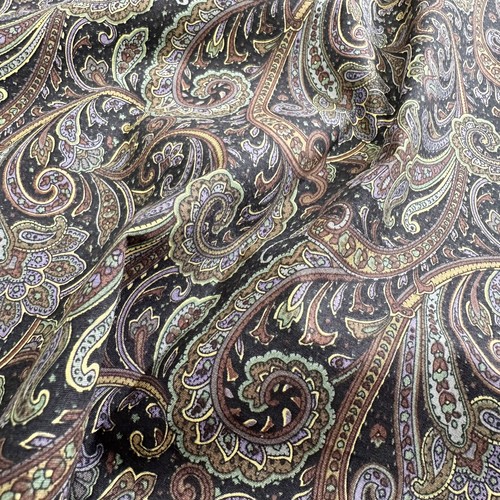 Cotton fabric black - cotton, purple