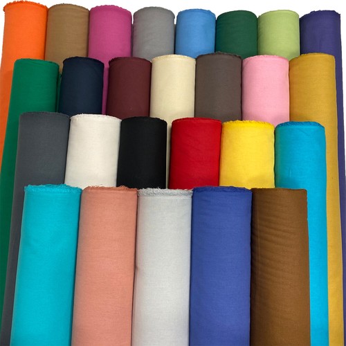 Plain cotton fabric dress - fabric,