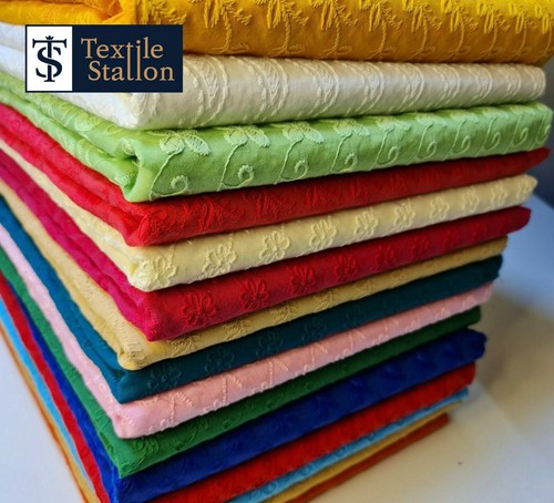 100 cotton lawn broderie - cotton,