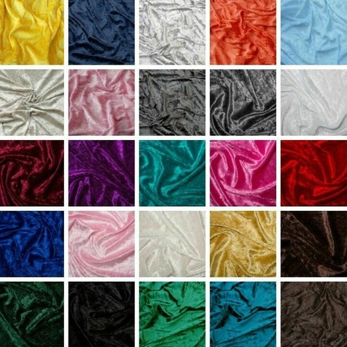 Crushed velvet fabric - crushed,