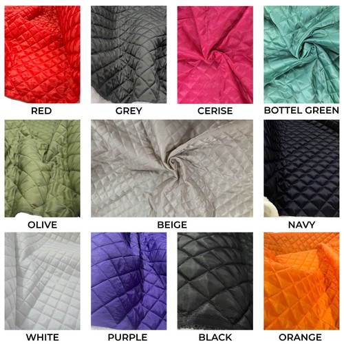 Quilted fabric lining diamond - quilted,