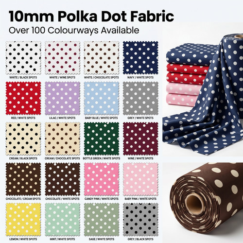 Polka dot jersey crepe - dot,