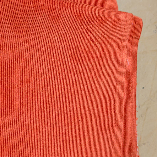 Burnt orange corduroy fabric - burnt,